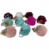 Load image into Gallery viewer, Metal Keychain With Plush Ball - 9cm