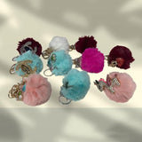 Load image into Gallery viewer, Metal Keychain With Plush Ball - 9cm