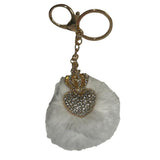 Load image into Gallery viewer, Metal Keychain With Plush Ball - 9cm