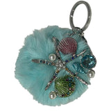 Load image into Gallery viewer, Metal Keychain With Plush Ball - 9cm