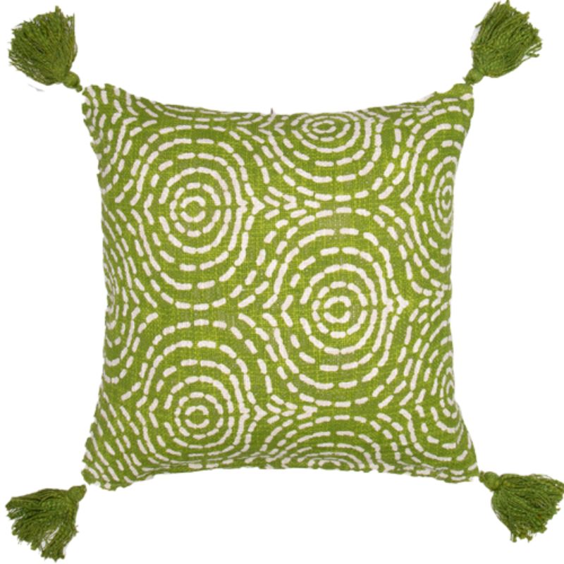 Apple Printed Cotton Slub Cushion Prefilled - 45cm x 45cm x 10cm