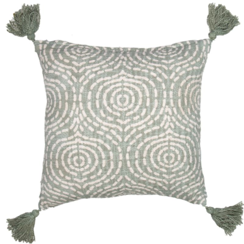 Hunter Printed Cotton Slub Cushion Prefilled - 45cm x 45cm x 10cm