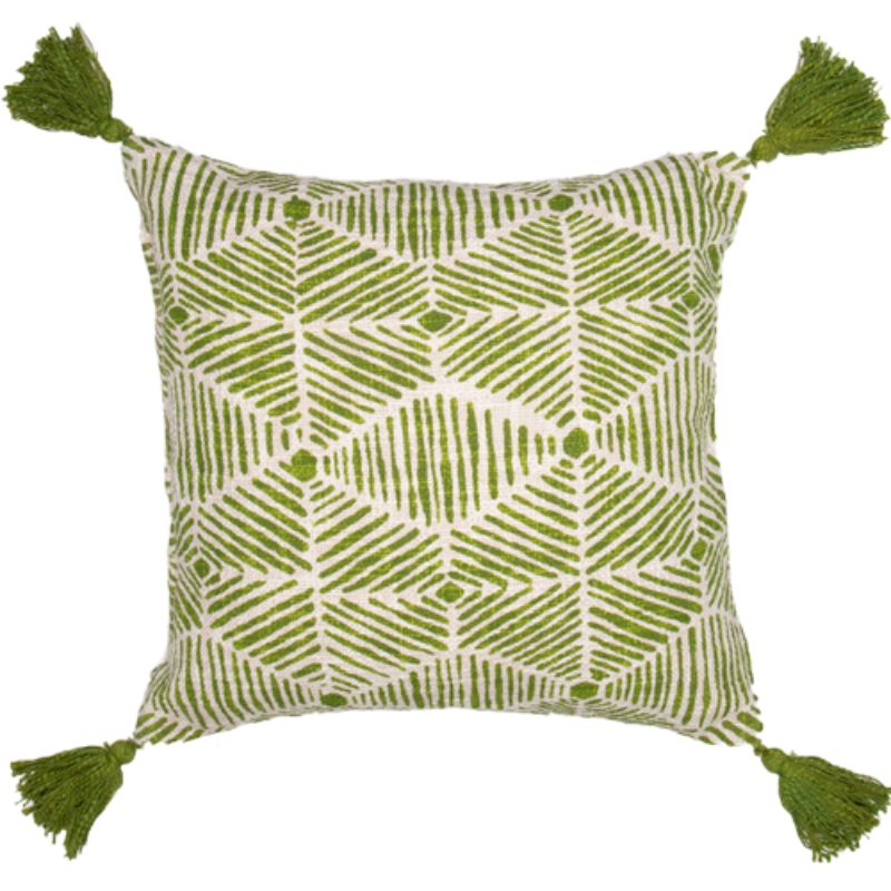 Apple Printed Cotton Slub Cushion Prefilled - 45cm x 45cm x 10cm