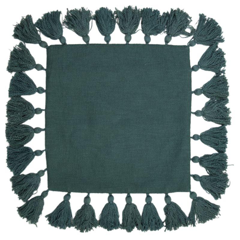 Bottle Cotton Slub Tassle Cushion - 45cm x 45cm