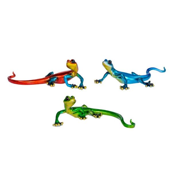 Shiny Marble Look Lizard Wall Art - 27cm