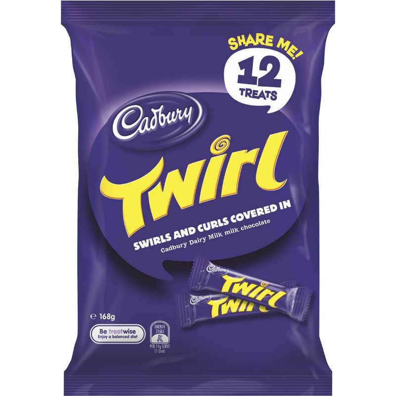 12 Pack Cadbury Twirl Share Pack - 168g