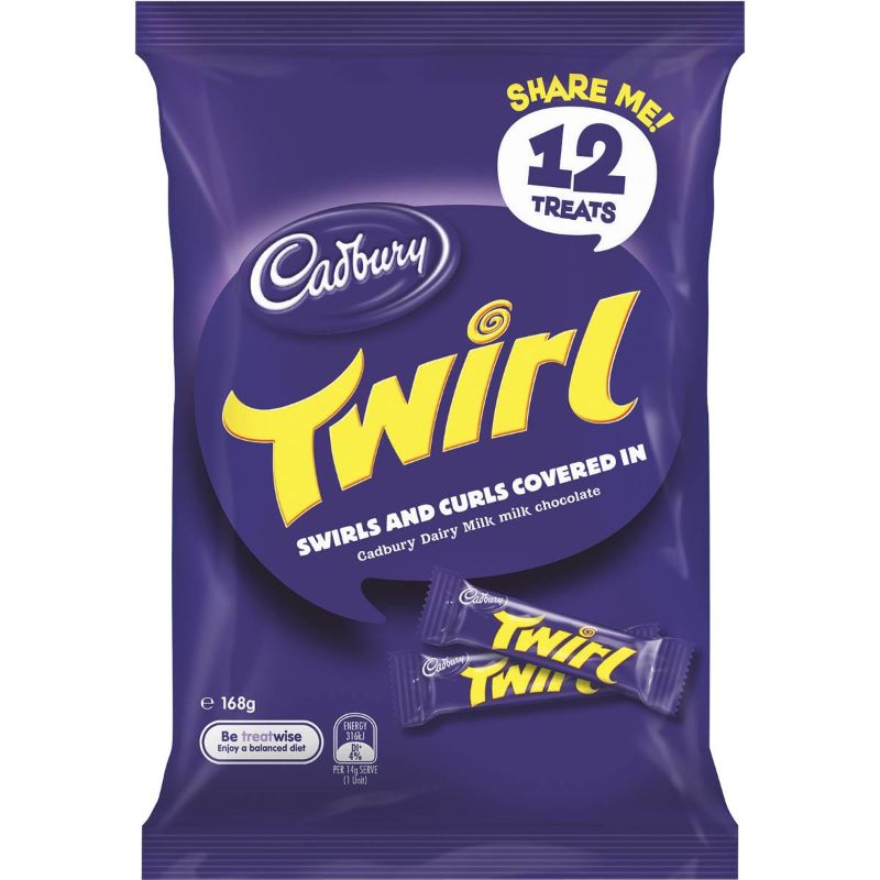 12 Pack Cadbury Twirl Share Pack - 168g