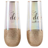 Load image into Gallery viewer, 2 Pack I Do I Do As She Says Stemless Champagne Glass - 180ml