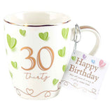 Load image into Gallery viewer, Sweet 30th Happy Birthday Heart Mug - 360ml
