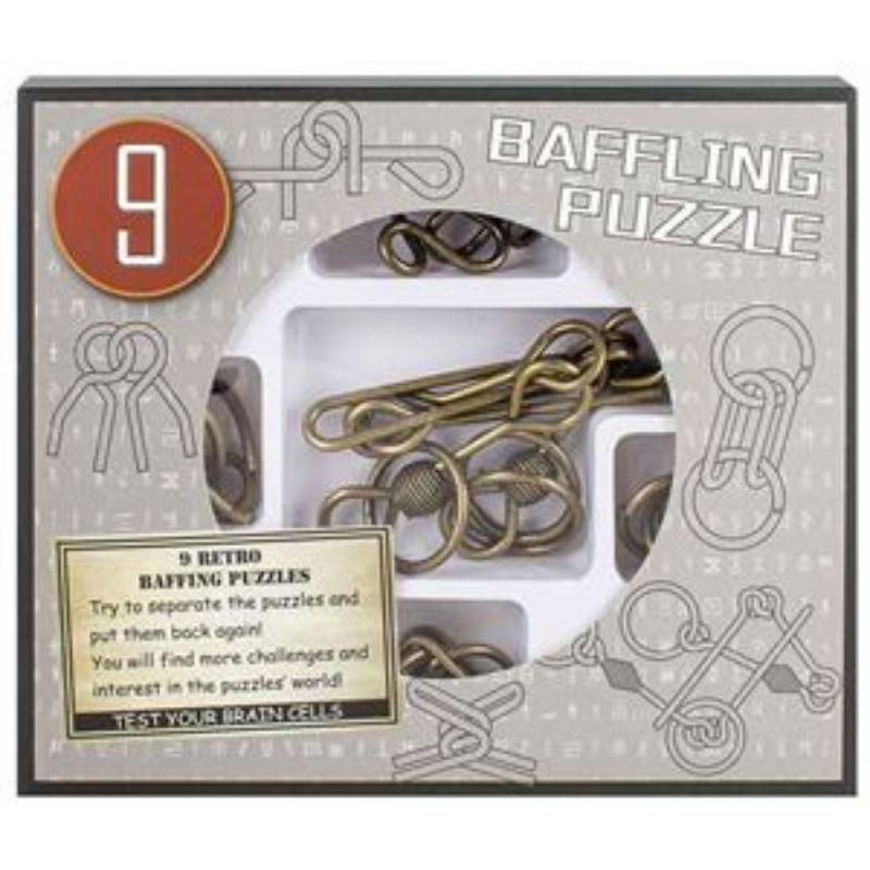 9 Metal Retro Puzzles