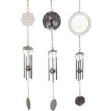 Load image into Gallery viewer, Silver Lotus Tree of Life Mandala Wind Chime
