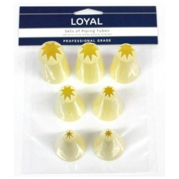 7 Pack Plastic Star Tube - 1.5cm
