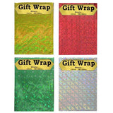 Load image into Gallery viewer, 2 Sheets Metallic Holographic Gift Wrap - 70cm x 46cm