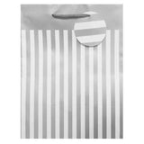 Load image into Gallery viewer, Silver Stripe / Pattern Printed Large Gift Bag