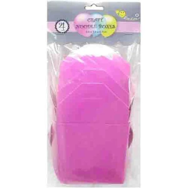 4 Pack Hot Pink Paper Noodle Box - 9.5cm x 7.5cm x 8.7cm