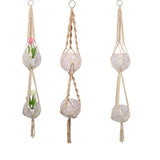 Load image into Gallery viewer, Hanging Double Glass Bowl Macrame Pot Holder - 140cm