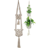 Load image into Gallery viewer, Macrame Double Pot Holder - 110cm