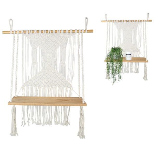 Macrame Hanging Decor Shelf - 60cm x 78cm