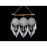 Load image into Gallery viewer, Boho Driftwood Triple Macrame Dream Catcher - 85cm