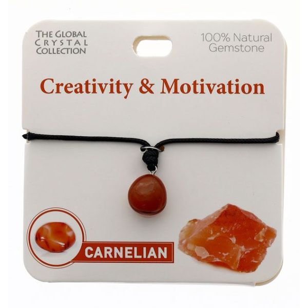 Carnelian Creativity Gem Necklace