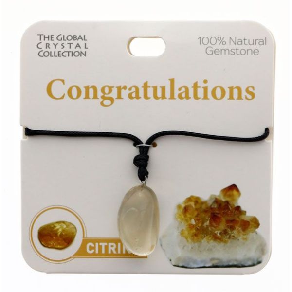 Citrine Congratulations Gem Necklace