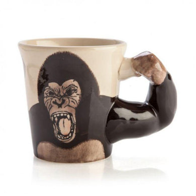 Gorilla 3D Handle Mug - 13.5cm x 9cm x 10cm - The Base Warehouse