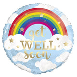 Load image into Gallery viewer, Rainbow Get Well Soon Foil Balloon - 45cm
