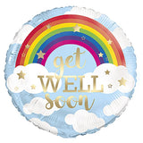 Load image into Gallery viewer, Rainbow Get Well Soon Foil Balloon - 45cm