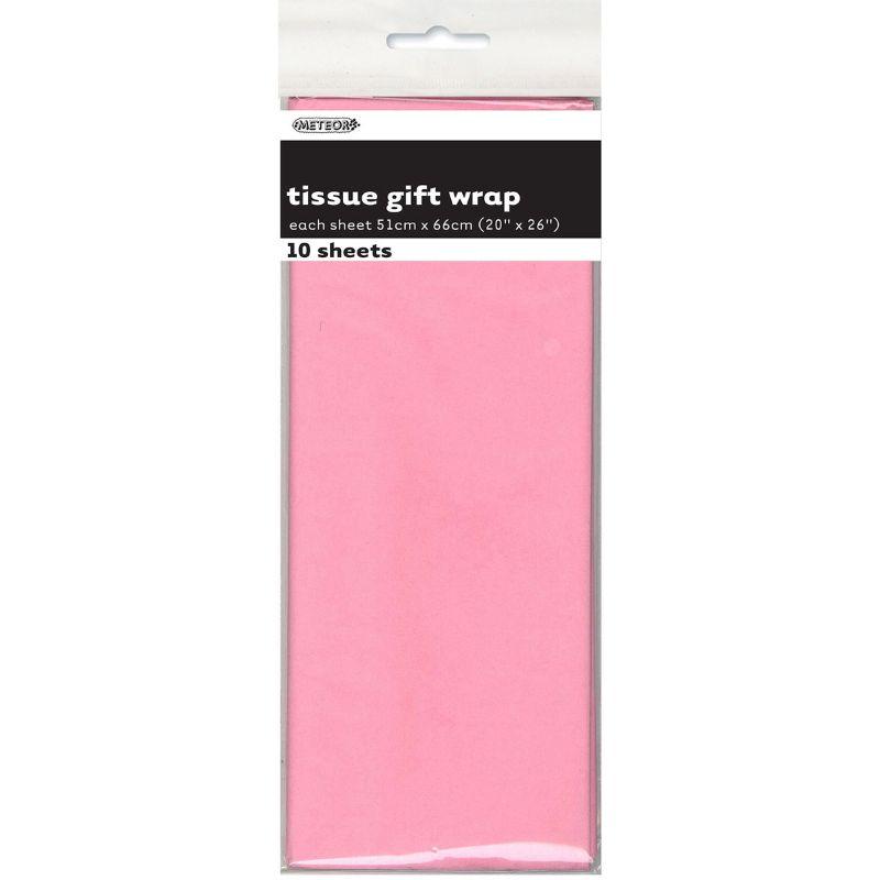 10 Pack Pastel Pink Tissue Sheets - 51cm x 66cm