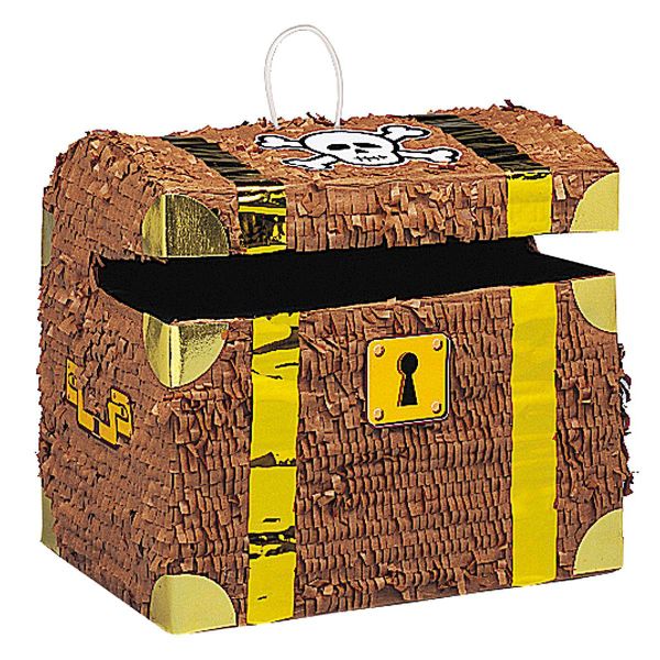 Treasure Chest Pinata - 25.5cm x 31.3cm x 23.3cm