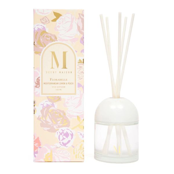 Florabelle Mediterranean Lemon & Peach Reed Diffuser - 300ml