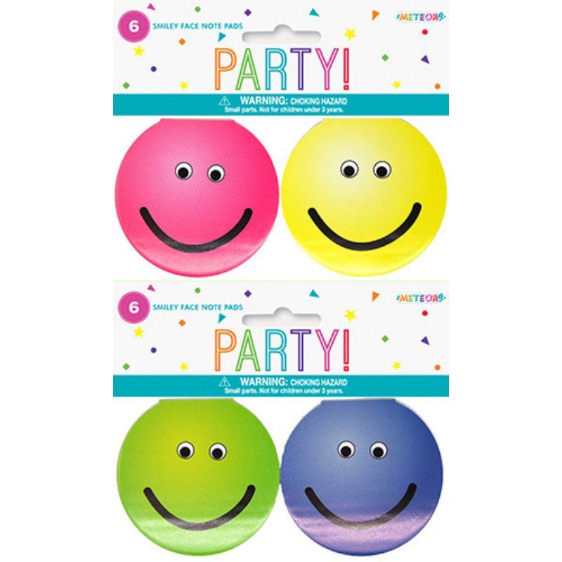 6 Pack Smiley Face Note Pads