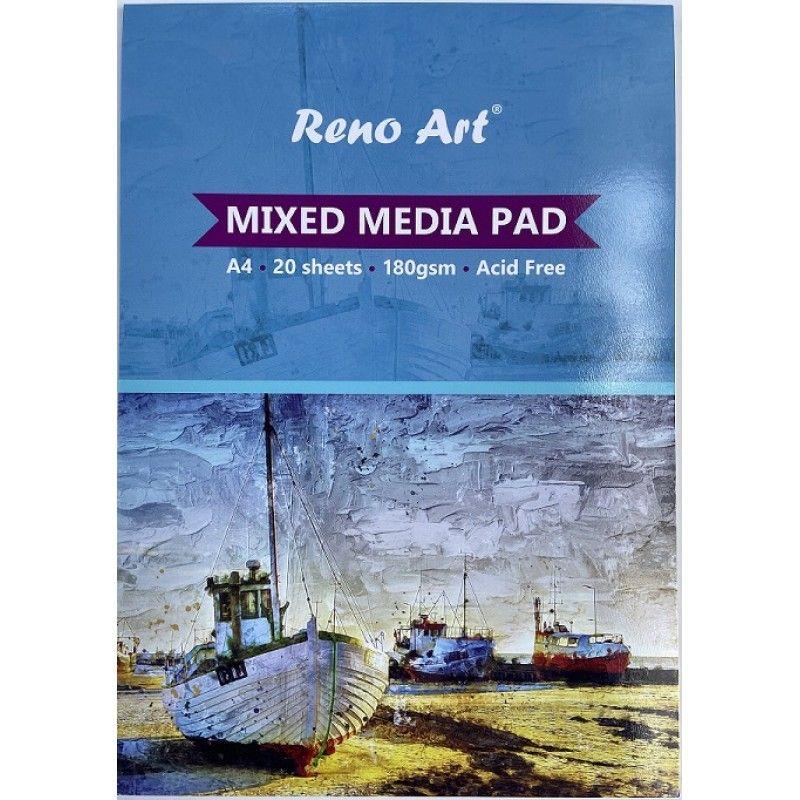 Mixed Media Pad A4 180gsm - 20 Sheets