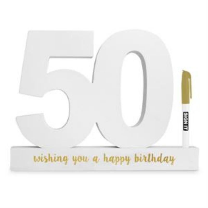 50 White Signature Block