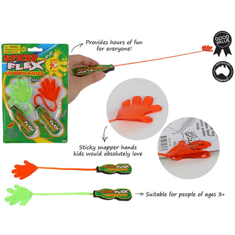 2 Pack Snapper Hand Toy