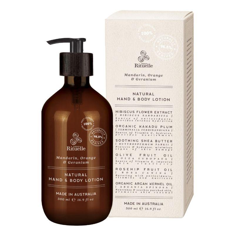 Natural Remedy - Mandarin, Orange & Geranium Hand & Body Lotion - 500ml