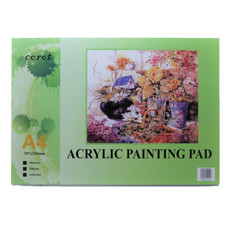 A4 Oil and Acrylic Pad 300gsm - 10 Sheets