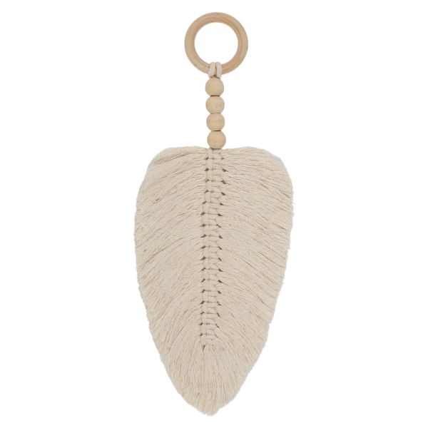 Natural Lila Cotton Wood Wall Hanging - 30cm
