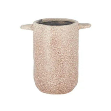 Coral Dappled Ceramic Vase - 20.5cm x 20.5cm - The Base Warehouse