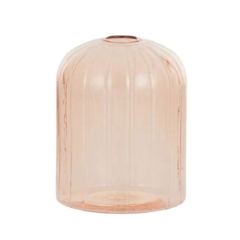 Pink Cupola Glass Vase - 8cm x 10cm