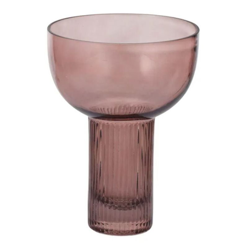 Deep Rose Ottoline Glass Vase - 15cm x 20.5cm