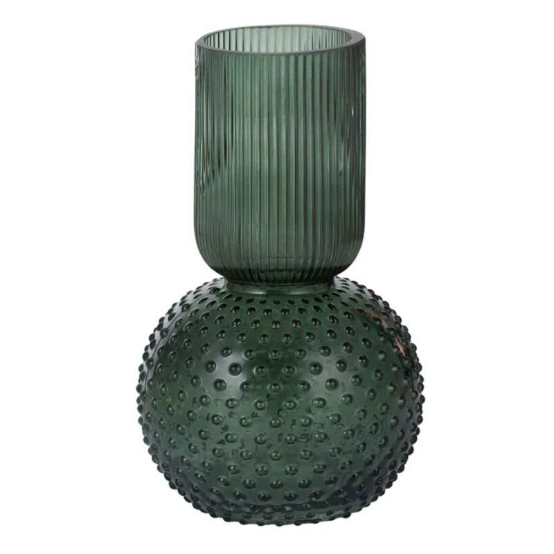 Emerald Odette Glass Vase - 15.5cm x 25cm