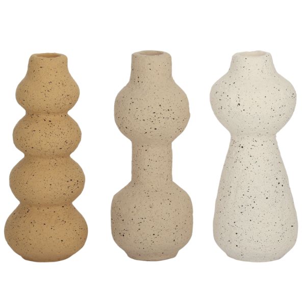 Bobette Ceramic Candle Holder - 8.5cm x 20cm