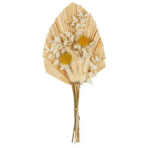 Khaki Natural Palm Mini Bouquet - 20cm