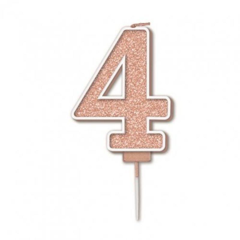 Sparkling Fizz Rose Gold #4 Candle - 7.5cm