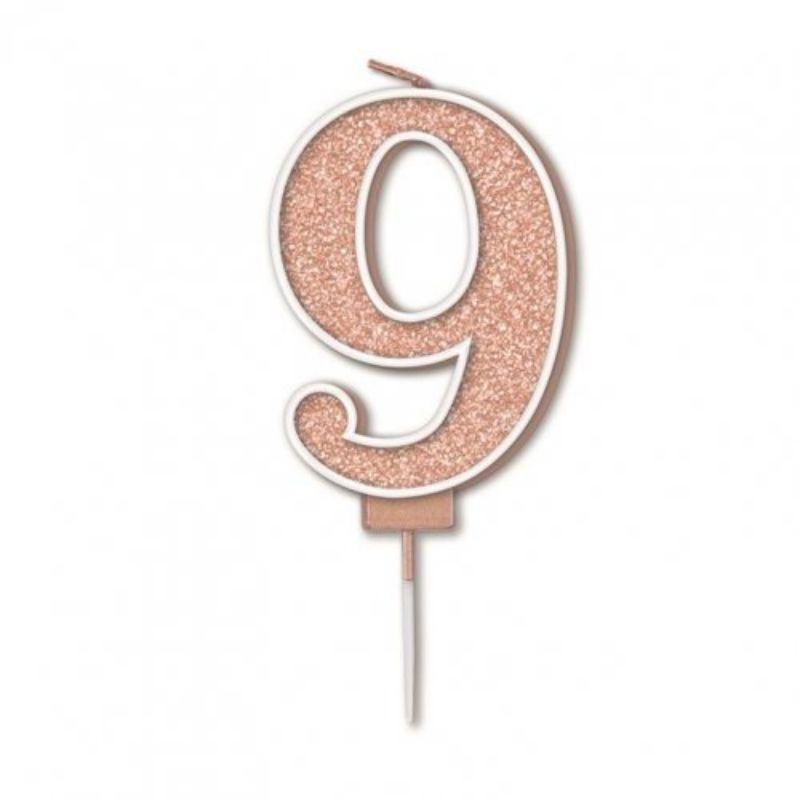 Sparkling Fizz Rose Gold #9 Candle - 7.5cm