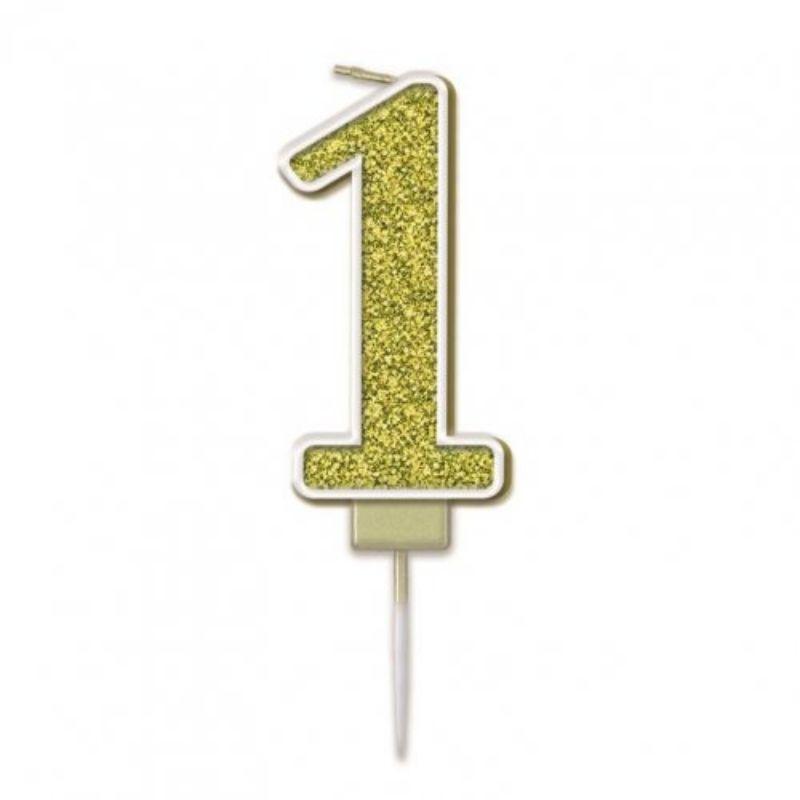 Sparkling Fizz Gold #1 Candle - 7.5cm