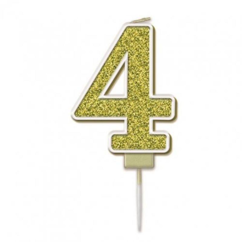 Sparkling Fizz Gold #4 Candle - 7.5cm