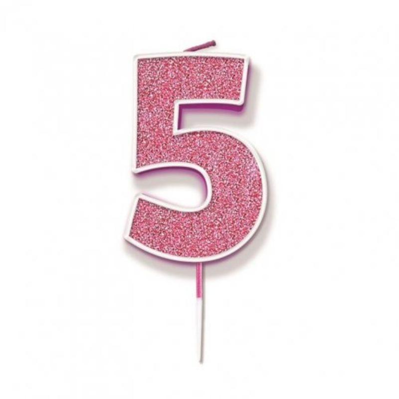 Sparkling Fizz Pink #5 Candle - 7.5cm
