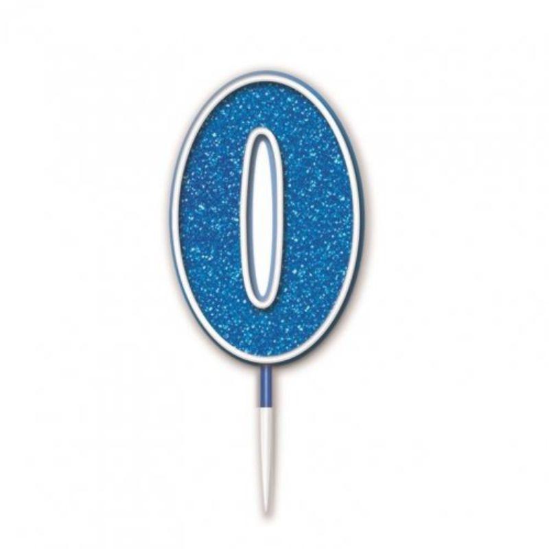Sparkling Fizz Blue #0 Candle - 7.5cm